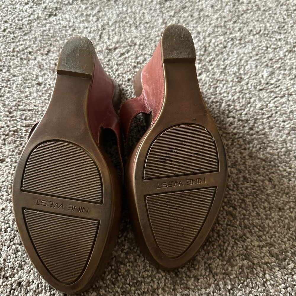 Brown Wedge Sandals - Picture 5 of 9